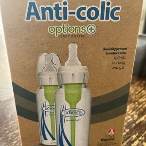 Dr. Brown's Anti-Colic Glass Baby Bottles - 2 Pack